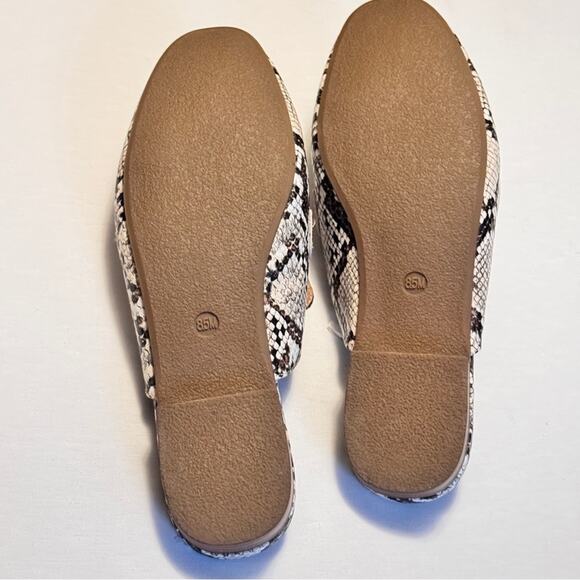 Cushionaire Women’s Memory Foam Low Heel Snakeskin Slip On Mule Sz 8.5 NWOT - Picture 5 of 5